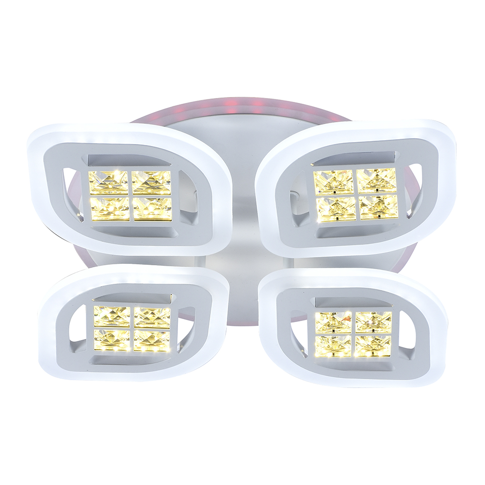 Светодиодная люстра 18067/4 B WHT 104W+8W RGB